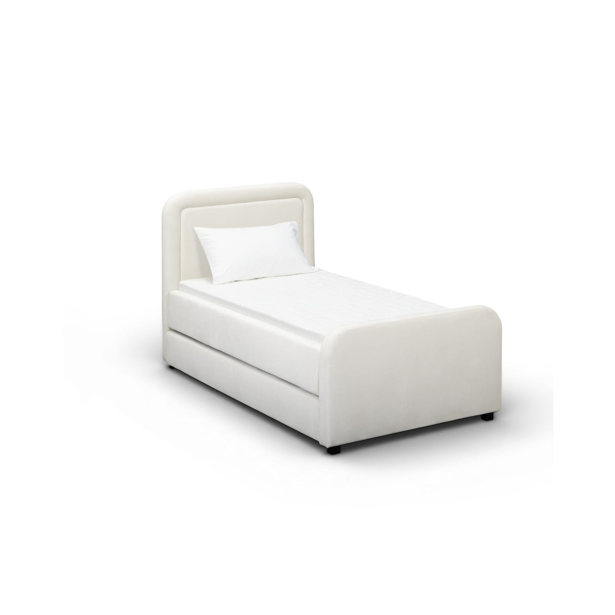 Briella Performance Velvet Trundle Bed in Twin by TOV Furniture at Eve Furniture