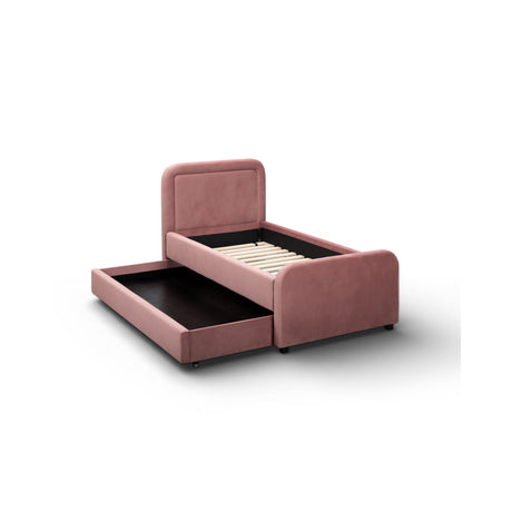 Briella Performance Velvet Trundle Bed in Twin by TOV Furniture at Eve Furniture