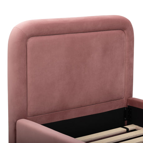Briella Performance Velvet Trundle Bed in Twin by TOV Furniture at Eve Furniture