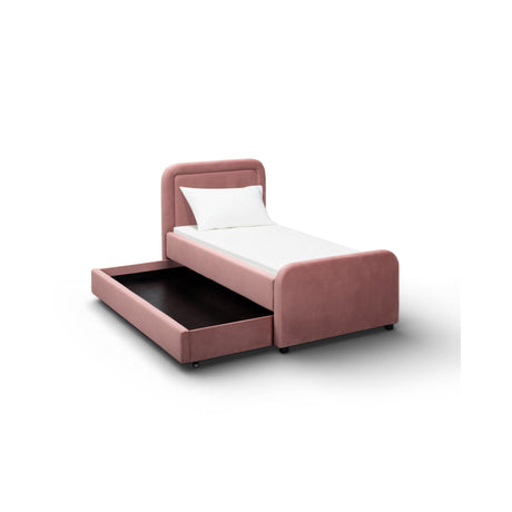Briella Performance Velvet Trundle Bed in Twin by TOV Furniture at Eve Furniture