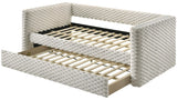 Brielle White Dove Daybed with Trundle by Crown Mark at Eve Furniture