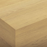 Brienne 47" Natural Oak Oversize Square Coffee Table by TOV Furniture at Eve Furniture
