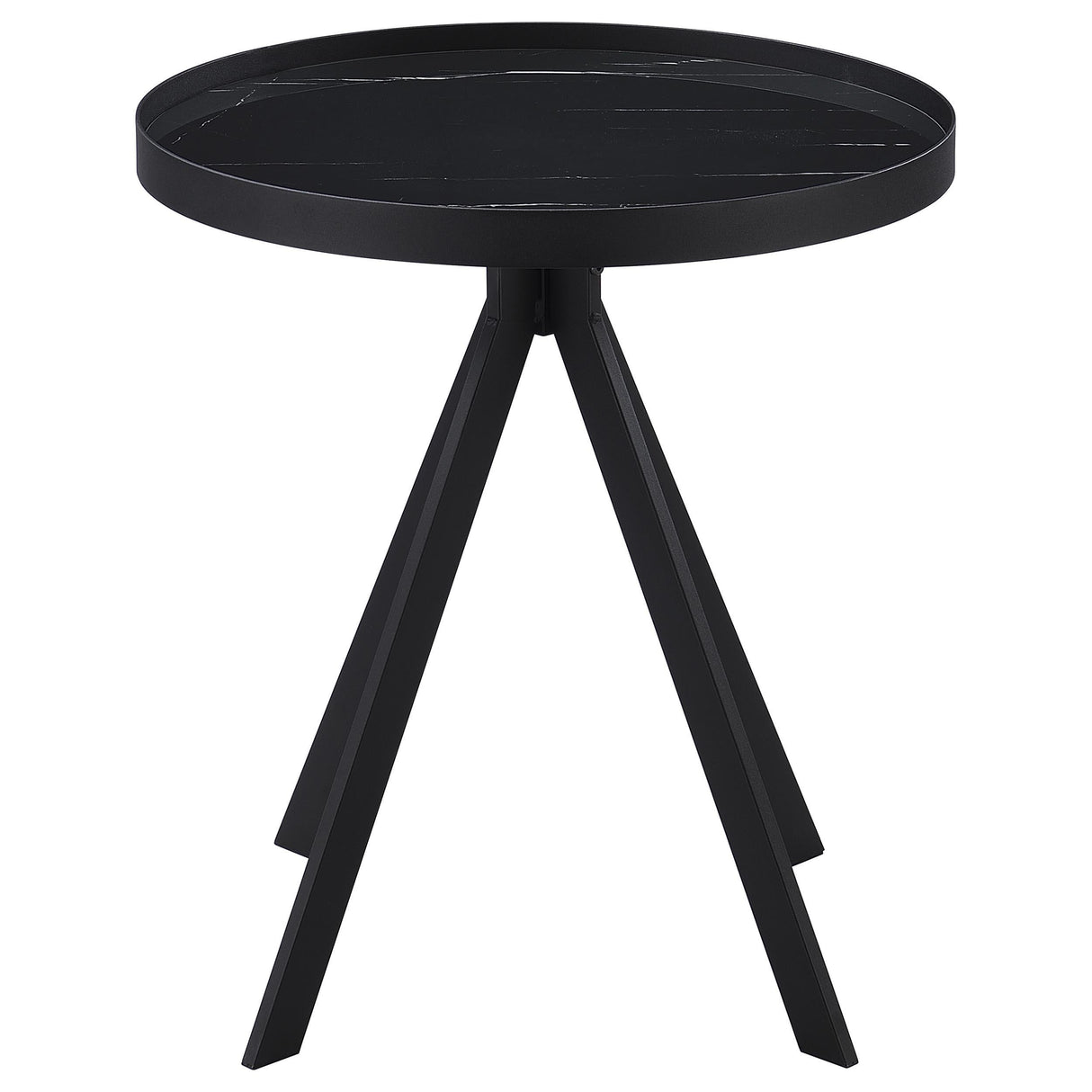 Briggs Black 3-Piece Round Coffee and End Table Set by Coaster at Eve Furniture