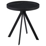 Briggs Black 3-Piece Round Coffee and End Table Set by Coaster at Eve Furniture