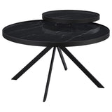 Briggs Black 3-Piece Round Coffee and End Table Set by Coaster at Eve Furniture