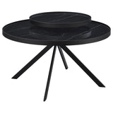 Briggs Black 3-Piece Round Coffee and End Table Set by Coaster at Eve Furniture