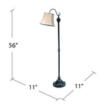Briggs Downbridge Brown Floor Lamp by Crestview at Eve Furniture