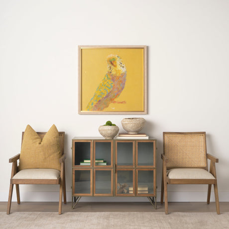 Bright Birds I by Roy Woodland a Hand Embellished Textured Framed Art Print by Mercana at Eve Furniture