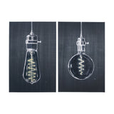 Bright Idea I by Mercana Studio a Hand Embellished Textured Canvas by Mercana at Eve Furniture