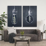 Bright Idea I by Mercana Studio a Hand Embellished Textured Canvas by Mercana at Eve Furniture