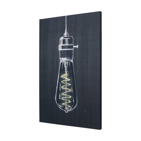 Bright Idea I by Mercana Studio a Hand Embellished Textured Canvas by Mercana at Eve Furniture