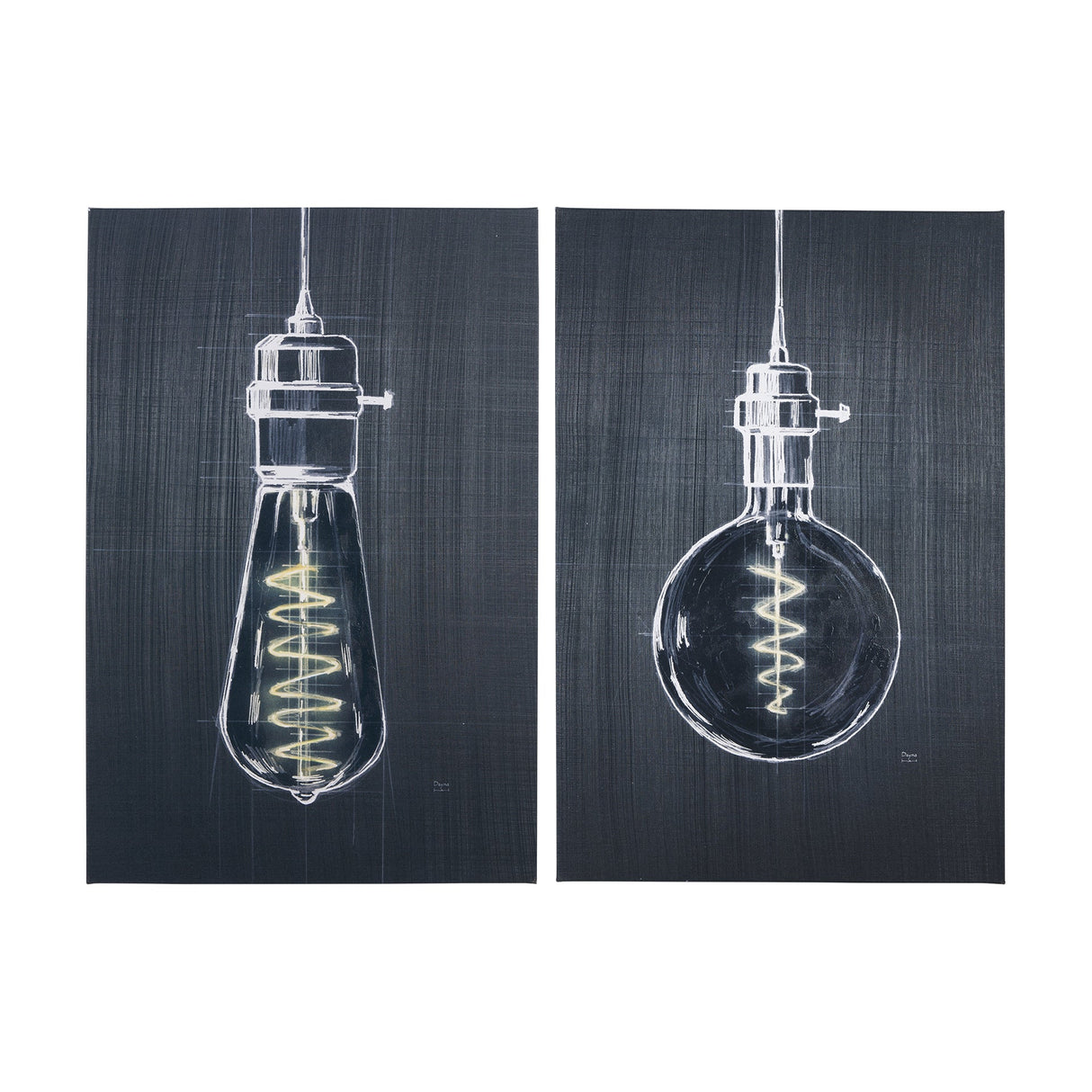 Bright Idea I by Mercana Studio a Hand Embellished Textured Canvas by Mercana at Eve Furniture