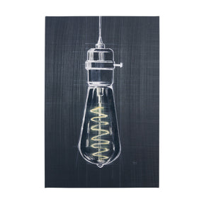 Bright Idea I by Mercana Studio a Hand Embellished Textured Canvas by Mercana at Eve Furniture