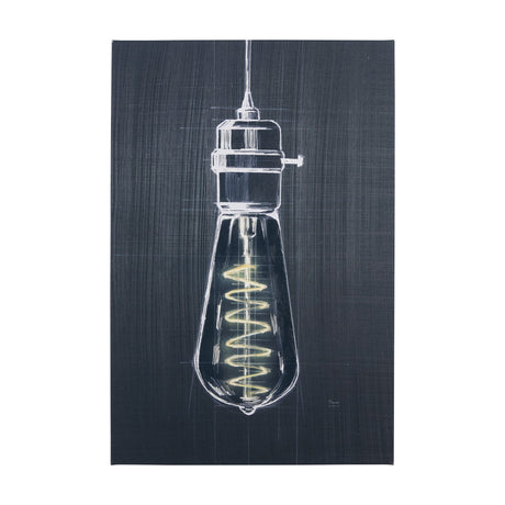 Bright Idea I by Mercana Studio a Hand Embellished Textured Canvas by Mercana at Eve Furniture