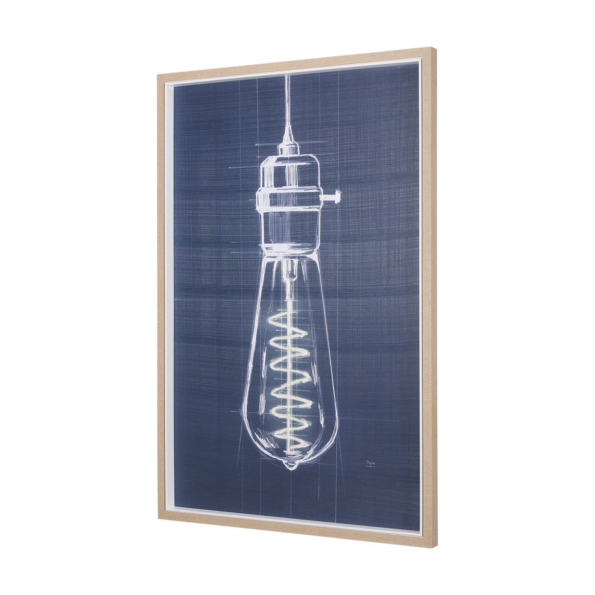 Bright Idea I by Mercana Studio a Hand Embellished Textured Framed Art Print by Mercana at Eve Furniture