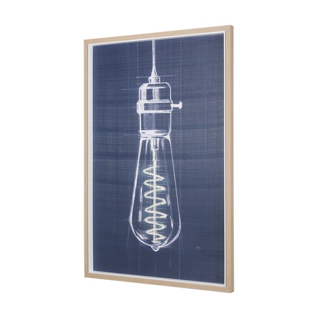 Bright Idea I by Mercana Studio a Hand Embellished Textured Framed Art Print by Mercana at Eve Furniture