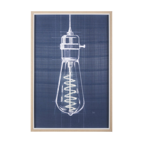 Bright Idea I by Mercana Studio a Hand Embellished Textured Framed Art Print by Mercana at Eve Furniture