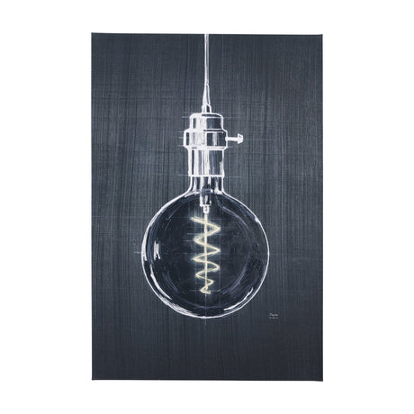 Bright Idea II by Mercana Studio a Hand Embellished Textured Canvas by Mercana at Eve Furniture