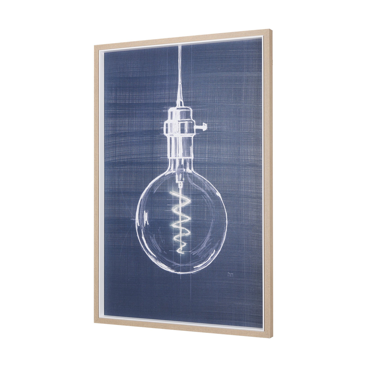 Bright Idea II by Mercana Studio a Hand Embellished Textured Framed Art Print by Mercana at Eve Furniture