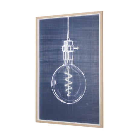 Bright Idea II by Mercana Studio a Hand Embellished Textured Framed Art Print by Mercana at Eve Furniture
