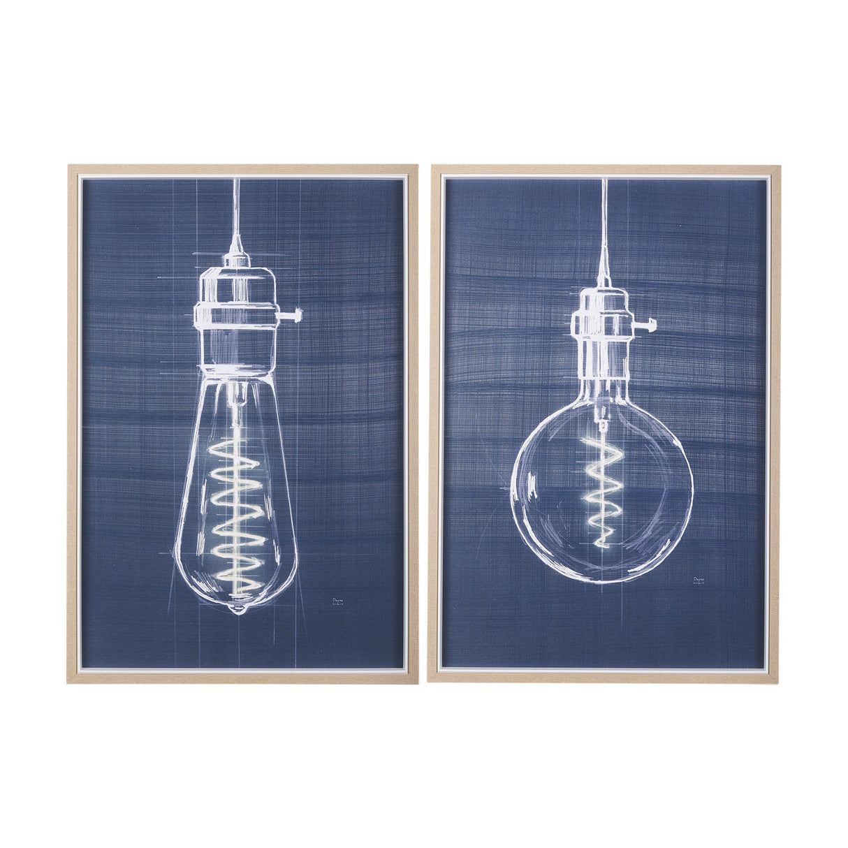 Bright Idea II by Mercana Studio a Hand Embellished Textured Framed Art Print by Mercana at Eve Furniture