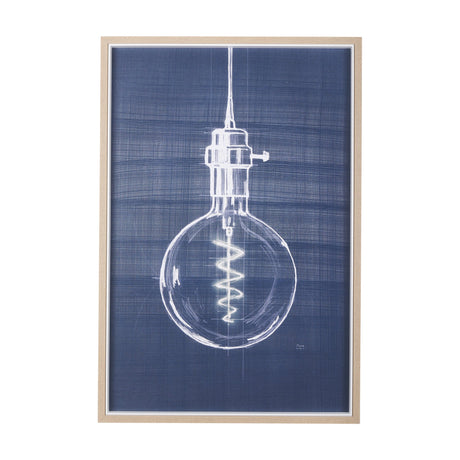 Bright Idea II by Mercana Studio a Hand Embellished Textured Framed Art Print by Mercana at Eve Furniture