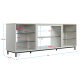 Brighton 60" TV Stand in Beige by Manhattan Comfort at Eve Furniture