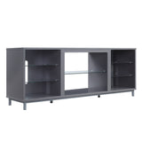 Brighton 60" TV Stand in Grey by Manhattan Comfort at Eve Furniture