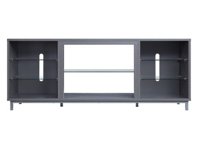 Brighton 60" TV Stand in Grey by Manhattan Comfort at Eve Furniture