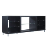 Brighton 60" TV Stand in Onyx by Manhattan Comfort at Eve Furniture