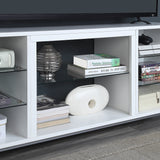 Brighton 60" TV Stand in White by Manhattan Comfort at Eve Furniture
