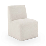 Brighton Beige Vanilla Dining Chair with Casters by Classic Home at Eve Furniture