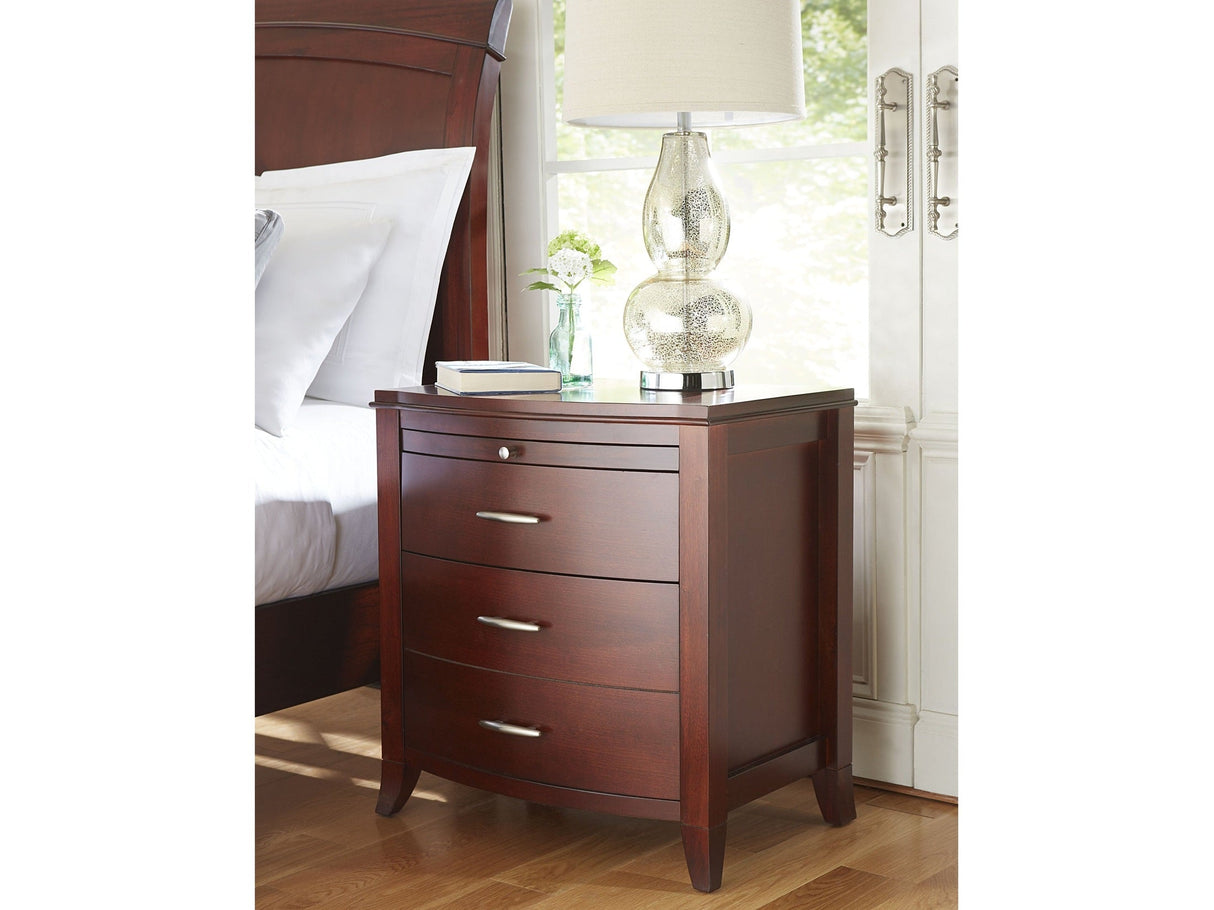 Brighton Charging Station Nightstand in Cinnamon by Modus Furniture at Eve Furniture