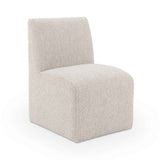 Brighton Coastal Sand Dining Chair with Casters by Classic Home at Eve Furniture