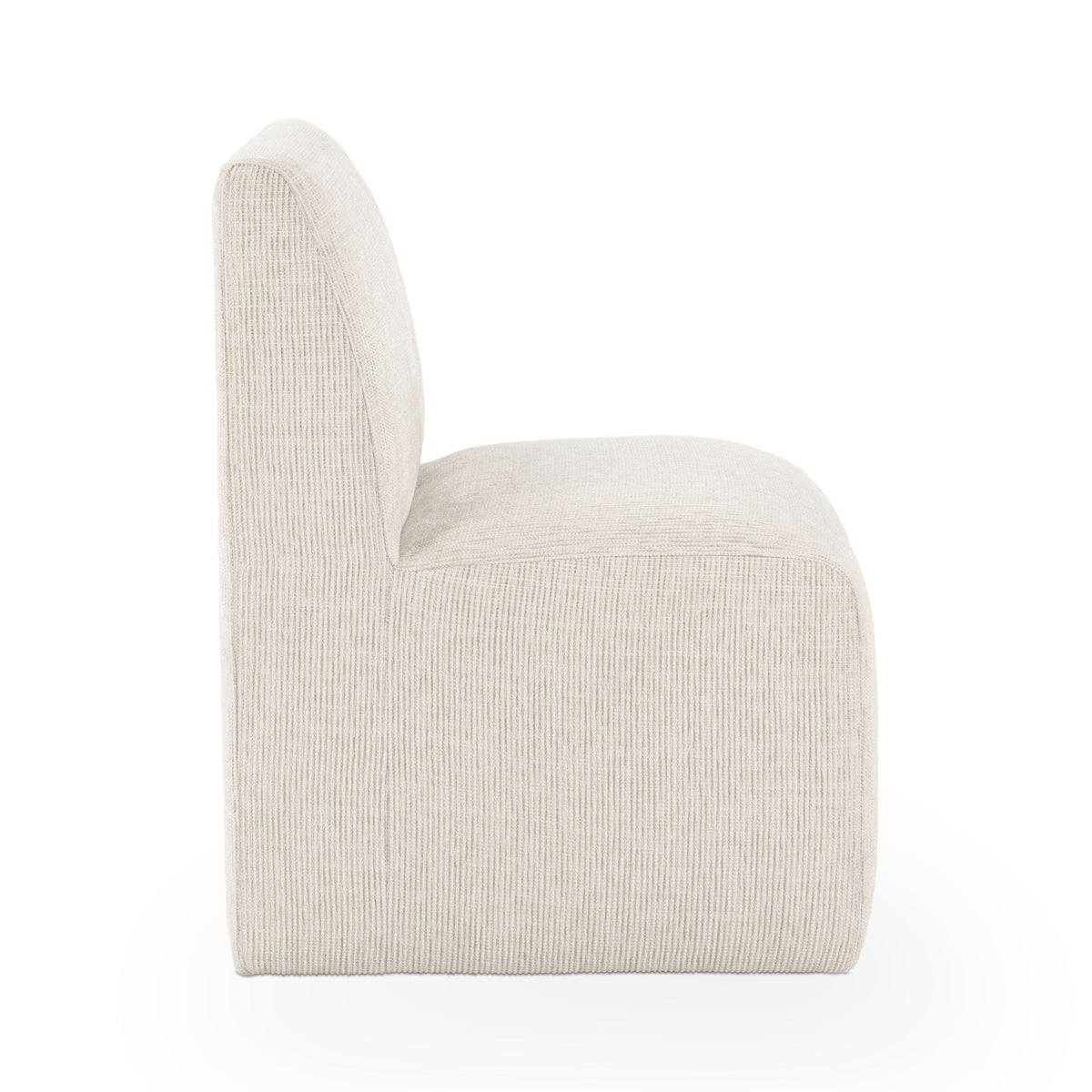 Brighton Beige Vanilla Dining Chair with Casters by Classic Home at Eve Furniture