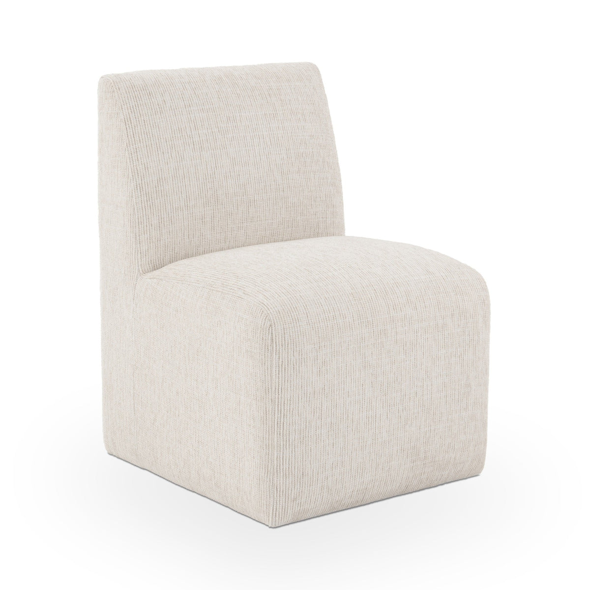 Brighton Beige Vanilla Dining Chair with Casters by Classic Home at Eve Furniture