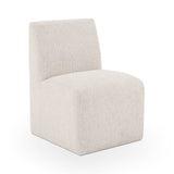 Brighton Beige Vanilla Dining Chair with Casters by Classic Home at Eve Furniture