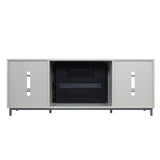 Brighton Fireplace in Beige by Manhattan Comfort at Eve Furniture