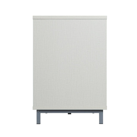 Brighton Fireplace in Beige by Manhattan Comfort at Eve Furniture