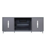 Brighton Fireplace in Grey by Manhattan Comfort at Eve Furniture