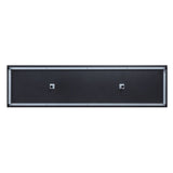 Brighton Fireplace in Onyx by Manhattan Comfort at Eve Furniture