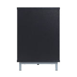 Brighton Fireplace in Onyx by Manhattan Comfort at Eve Furniture