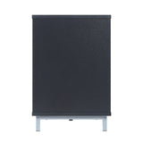 Brighton Fireplace in Onyx by Manhattan Comfort at Eve Furniture