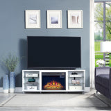 Brighton Fireplace in White by Manhattan Comfort at Eve Furniture