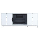 Brighton Fireplace in White by Manhattan Comfort at Eve Furniture
