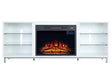 Brighton Fireplace in White by Manhattan Comfort at Eve Furniture