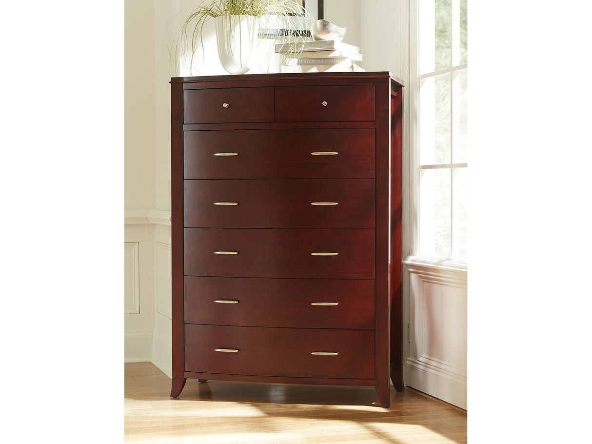 Brighton Seven Drawer Chest in Cinnamon by Modus Furniture at Eve Furniture
