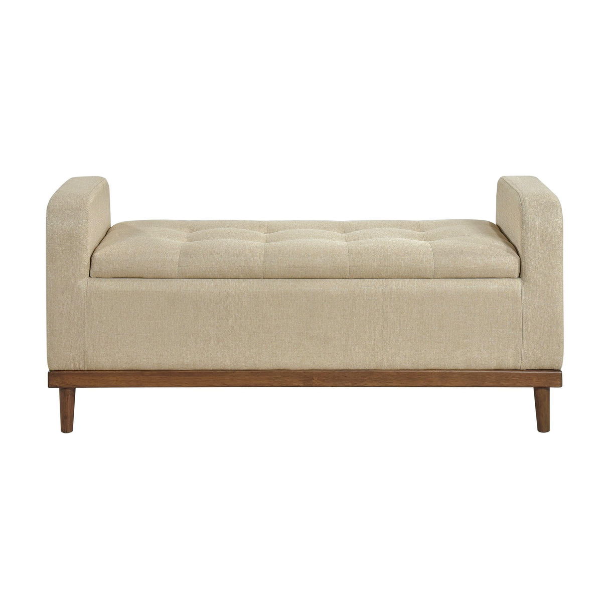 Brigitte Brown Lift Top Storage Bench by Homelegance at Eve Furniture