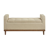 Brigitte Brown Lift Top Storage Bench by Homelegance at Eve Furniture