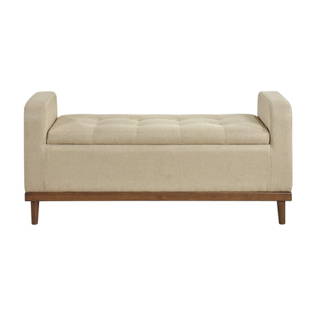 Brigitte Brown Lift Top Storage Bench by Homelegance at Eve Furniture